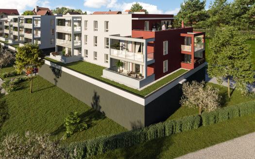 À louer – F2 neuf meublé en attique avec balcon et garage – Résidence neuve – 41,11 m² – BELFORT